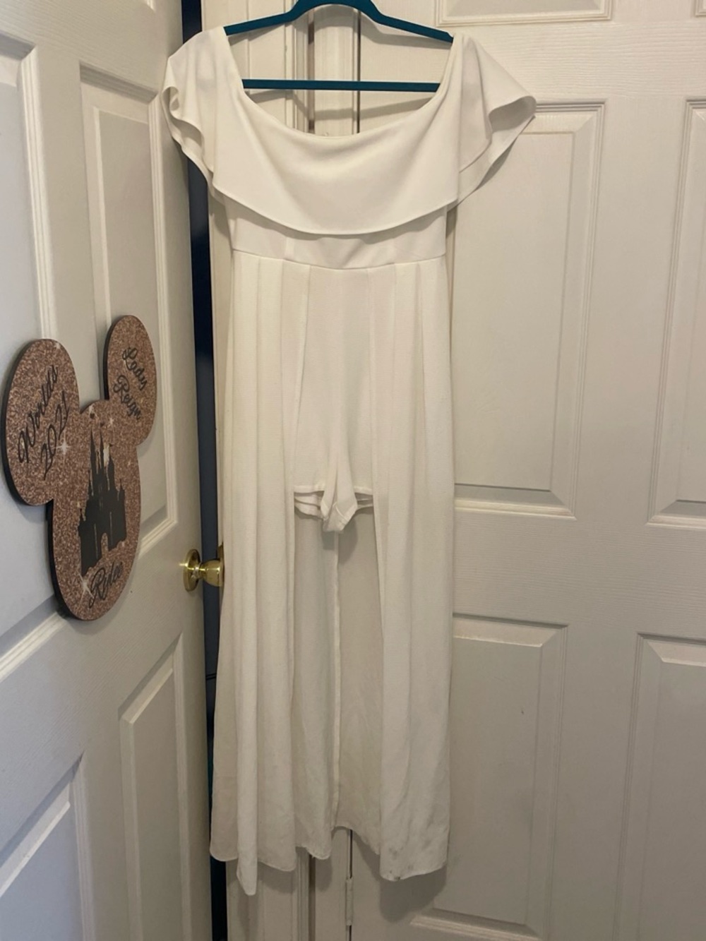 Elegant White Off-Shoulder  Dress